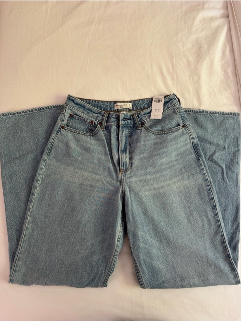 Abercrombie & Fitch Light Blue High-Rise Jeans